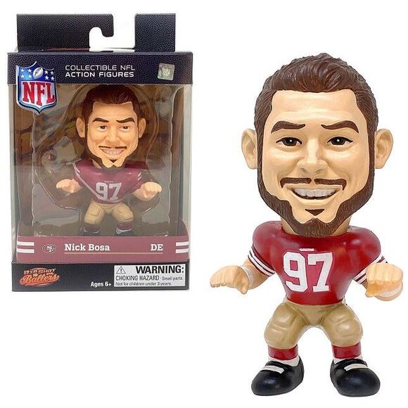 Nick Bosa (San Francisco 49ers) NFL Big Shot Ballers S2 5" Figure - Picture 1 of 2